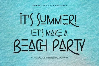 Summer Party font