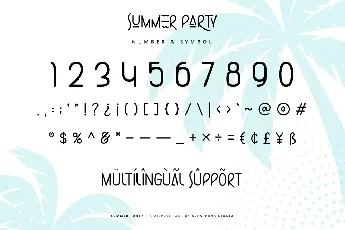 Summer Party font