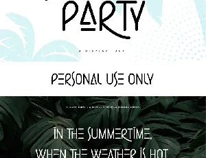 Summer Party font