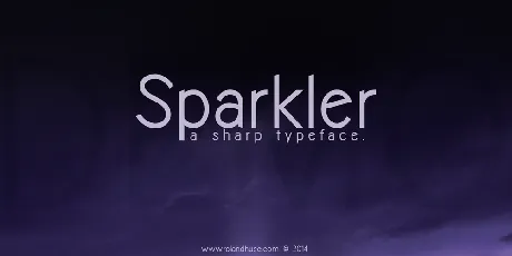 Sparkler-Demo font