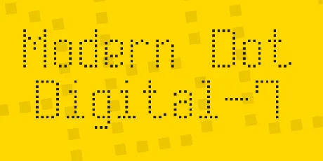 Modern Dot Digital-7 font