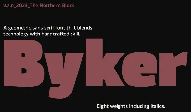 Byker V.2.0 Family font