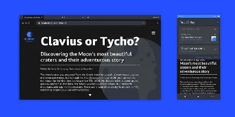 Darkmode Sans Serif font