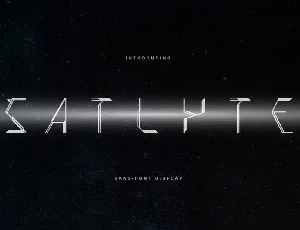 Satlyte Display font