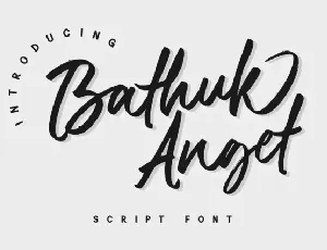 Bathuk Anget font