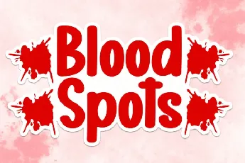 Blood Spots Display font