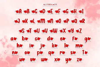 Blood Spots Display font