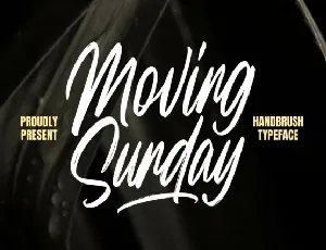 Moving Sunday font