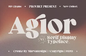 Agior font