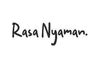 Rasa Nyaman Demo font