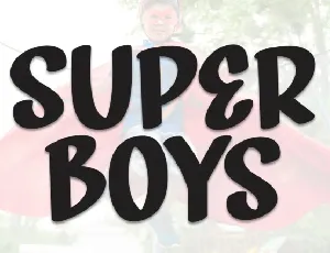 Super Boys Display font