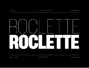 Roclette Pro font