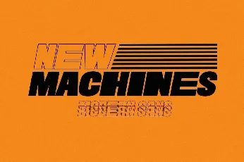 New Machines font