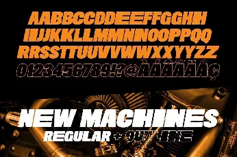 New Machines font