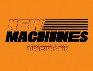 New Machines font