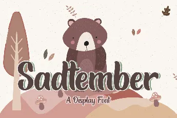 Sadtember font