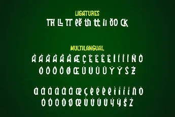 Backeth font