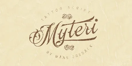 Myteri PERSONAL USE ONLY font