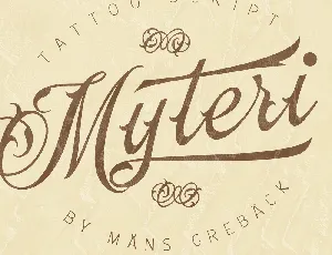 Myteri PERSONAL USE ONLY font