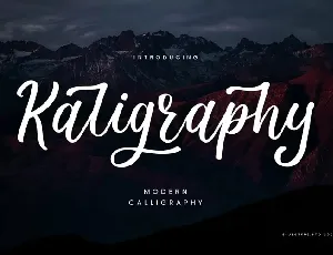 Kaligraphy font