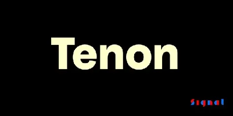 Tenon Family font