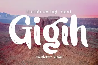 Gigih Brush font