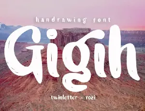 Gigih Brush font