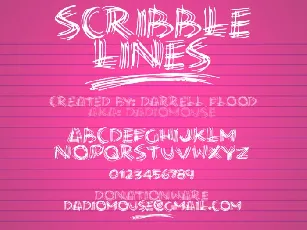 Scribble Lines font