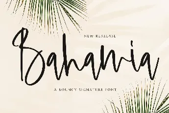 Bahamia Personal Use Only font