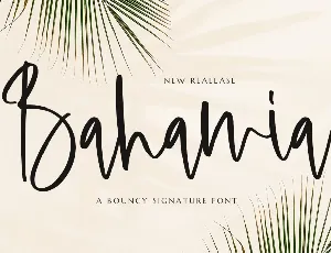 Bahamia Personal Use Only font