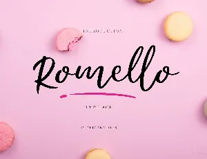 Romello Typeface Script font