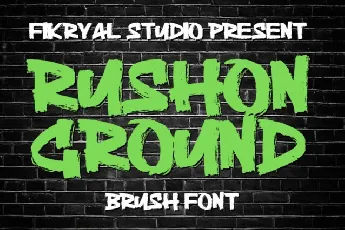 Rushon Ground font