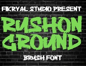 Rushon Ground font