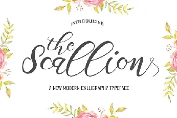 Scallion Script Free font