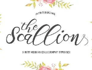 Scallion Script Free font