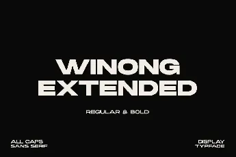 Winong Extended font