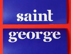 Saint George Typeface Free font