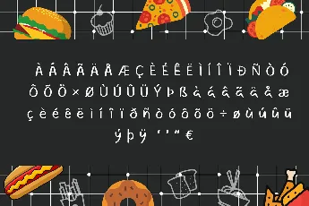 Foodlist font