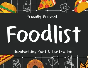 Foodlist font