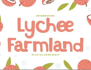 Lychee Farmland font