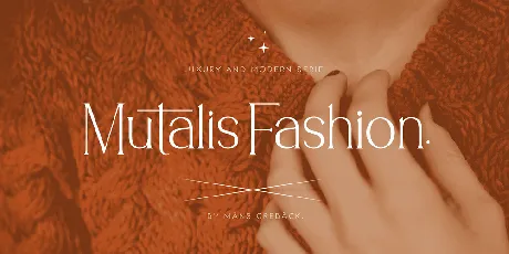 Mutalis Fashion PERSONAL USE font