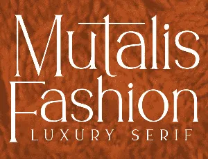 Mutalis Fashion PERSONAL USE font