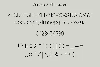 Carissa font