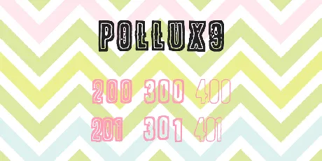 POLLUX9 font