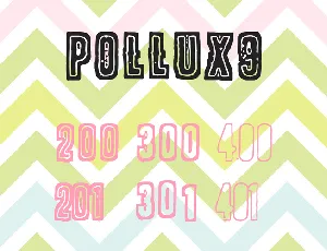 POLLUX9 font