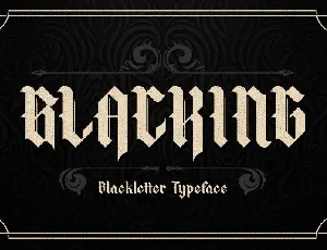 Blacking font