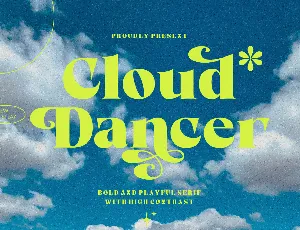 Cloud Dancer font