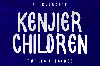 Kenjier Children font