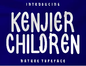 Kenjier Children font