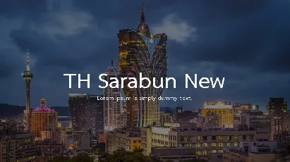 Th Sarabun New Family font